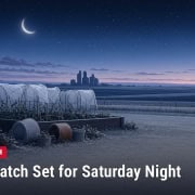 Illustration: frost on fields under a freeze watch night sky